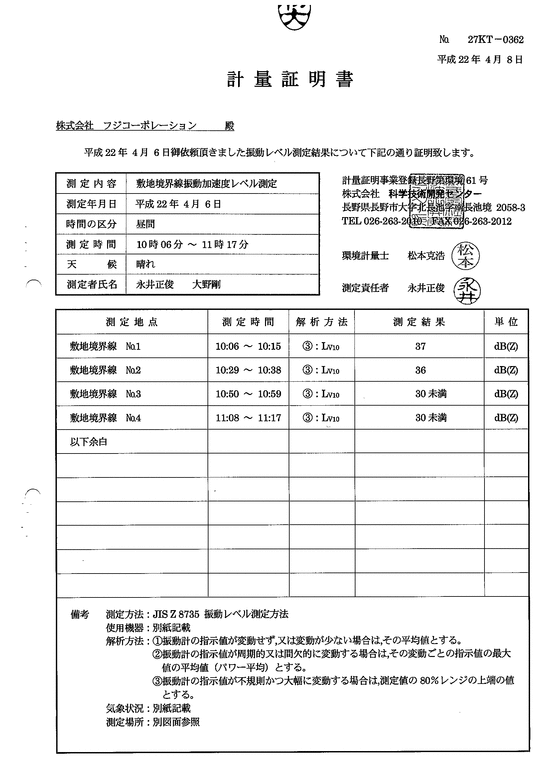 施設点検記録簿0