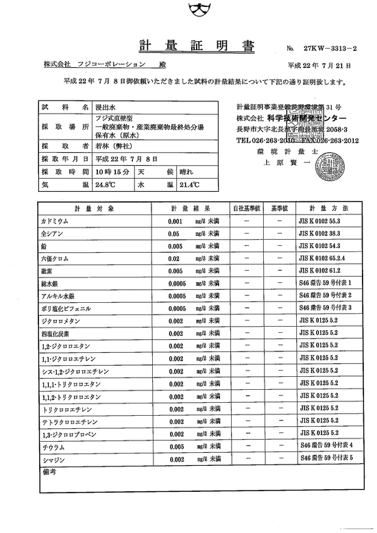 施設点検記録簿1