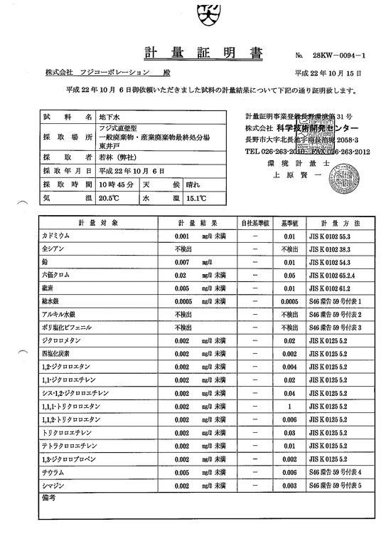 施設点検記録簿0