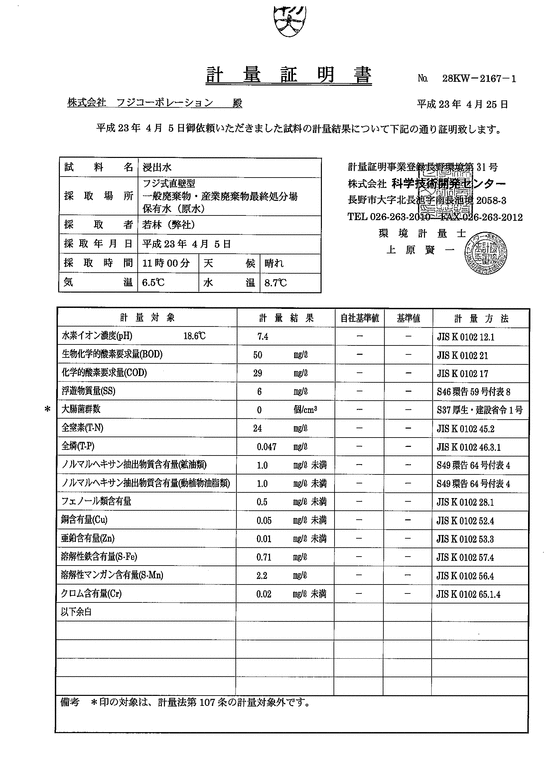 施設点検記録簿0