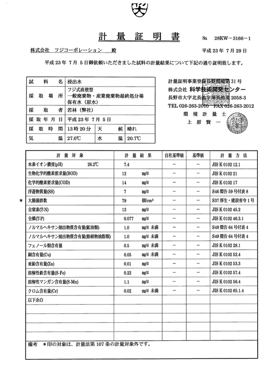 施設点検記録簿0