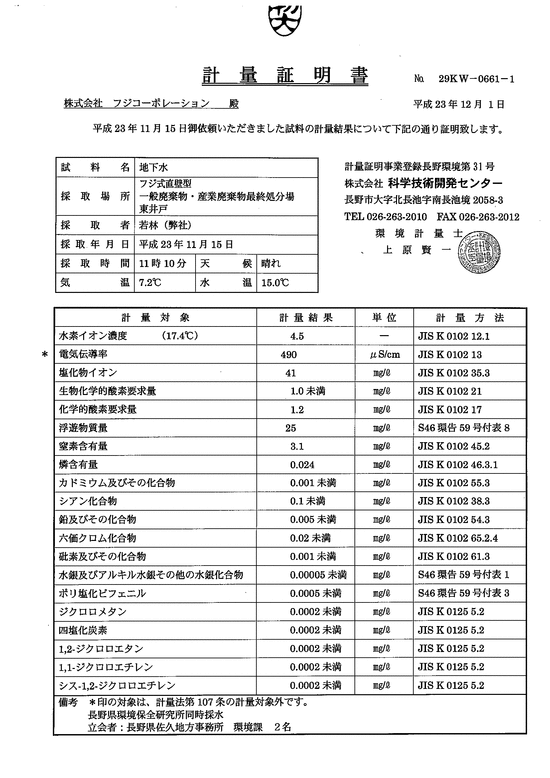施設点検記録簿0