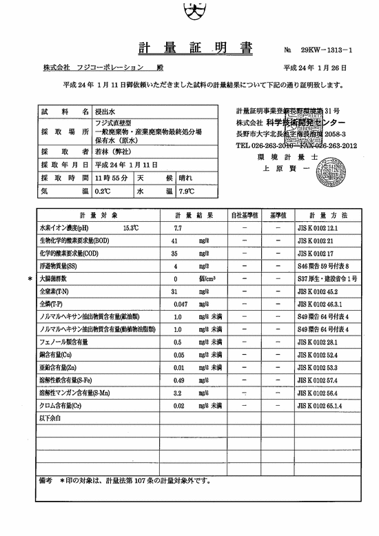 施設点検記録簿0