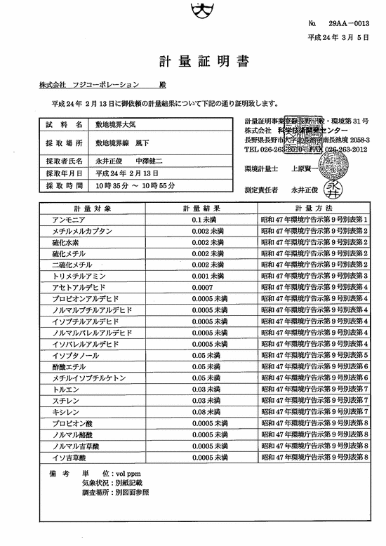 施設点検記録簿0