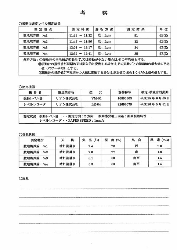 施設点検記録簿1