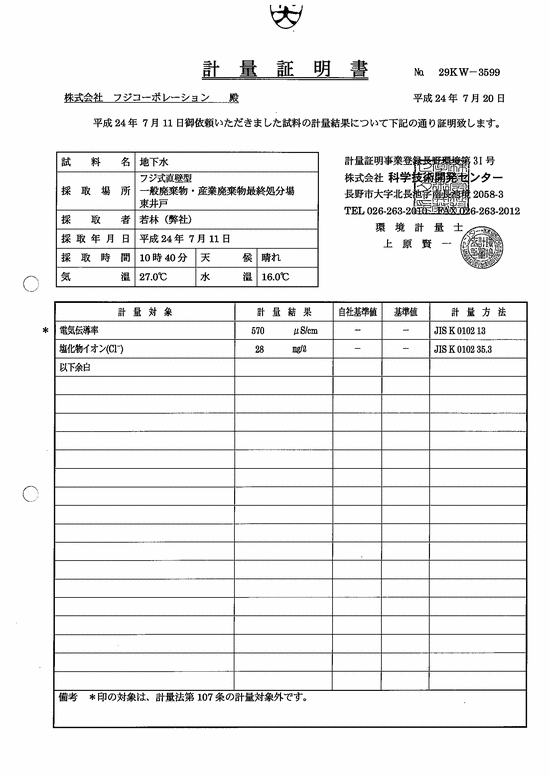 施設点検記録簿3