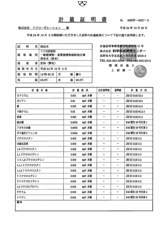 施設点検記録簿1