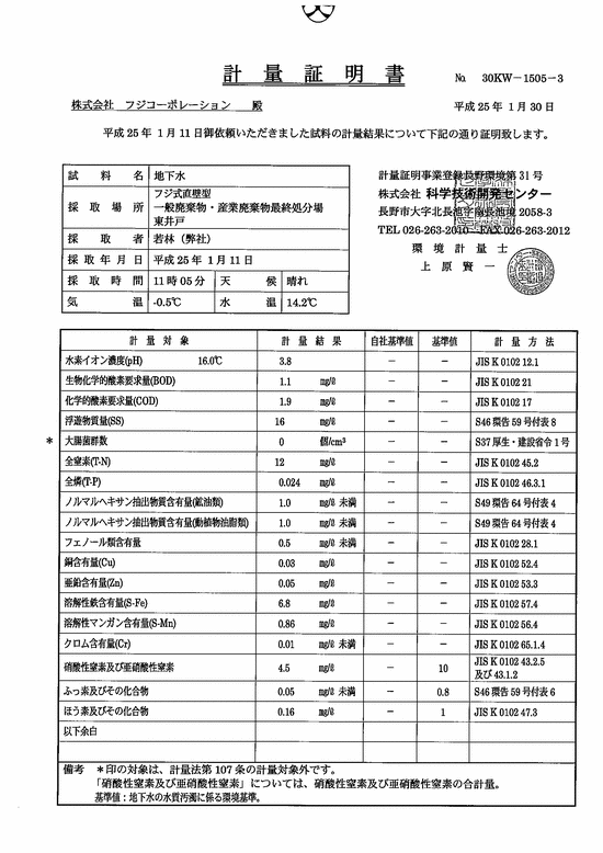 施設点検記録簿2