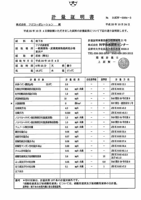 施設点検記録簿2