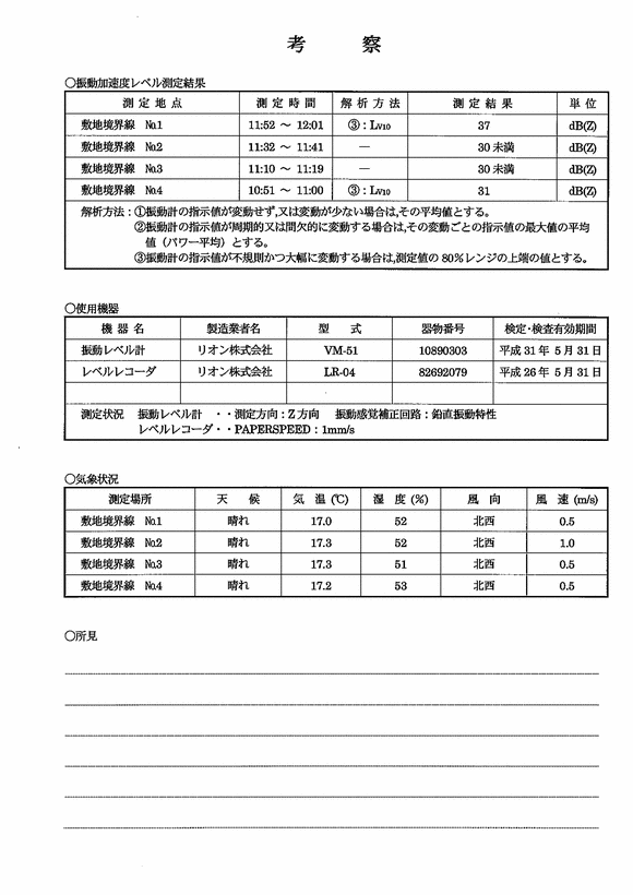 施設点検記録簿1