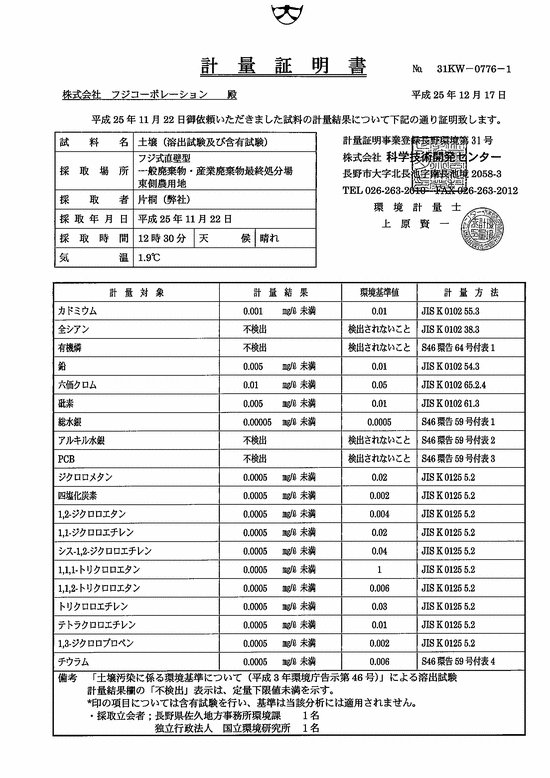 施設点検記録簿0