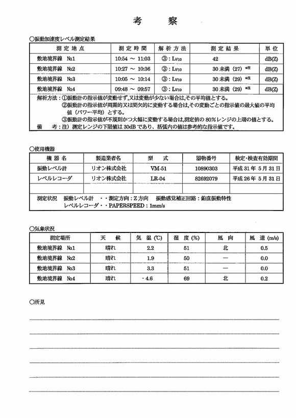 施設点検記録簿1