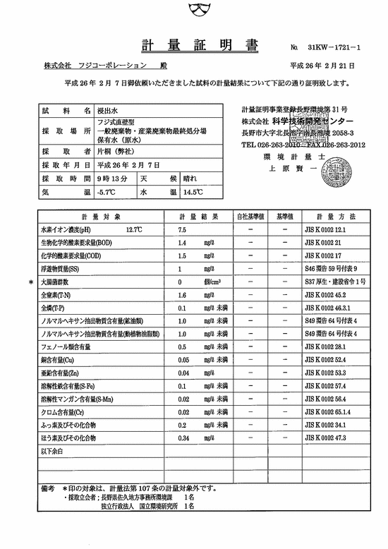 施設点検記録簿0