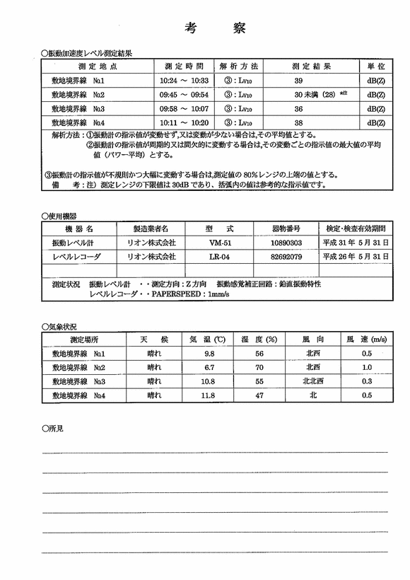 施設点検記録簿1